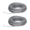 2 STÜCKE 24 m 2,0 mm Rasenmäher-Drahtseilschnur Grau Produktbild-Vorschau 5