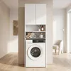 Badschrank Weiss stehend | Schmaler Badezimmerschrank mit 4 Produktbild-Vorschau 8