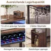 Stolik barowy COSTWAY, stół jadalny z oświetleniem RGB, Podgląd zdjęcia produktu 6