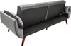 Retro Schlafsofa DIVANI 220cm silbergrau Samt 3er Sofa mit Produktbild-Vorschau 9