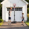 COSTWAY, canestro da basket da esterno con ruote, altezza Anteprima dell’immagine prodotto 9