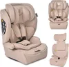 A collage of a beige car seat shown from different angles. Voir les images du produit