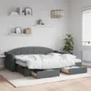 Tagesbett Ausziehbar mit Schubladen Dunkelgrau 80x200 cm Produktbild-Vorschau 2
