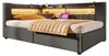 Łóżko tapicerowane, 90 x 200 cm, szare, idealne jako sofa, Podgląd zdjęcia produktu 13