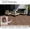 Outdoor patio furniture and flooring on a deck. Produktbild-Vorschau