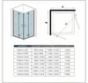 AICA Eckeinstieg 90x80x195cm 6mm ESG NANO Gold Falttür Produktbild-Vorschau 6