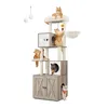 Feandrea Kratzbaum, mit Katzenklo-Schrank, 185cm, Produktbild-Vorschau 2