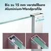 doporro Luxus Duschwand für Dusche Duschabtrennung Produktbild-Vorschau 4