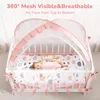 Caveen Babybett Zelt 1.4m Moskitonetz Betthimmel PopUp Produktbild-Vorschau 6