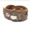 Edelschmiede925 helbraun Lederarmband mit Druckknopf Produktbild-Vorschau 4