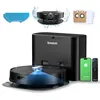 A collection of robot vacuum cleaner accessories and components arranged on a white background. Produktbild-Vorschau
