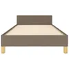 vidaXL Bettgestell mit Kopfteil Taupe 100x200 cm Stoff -  Produktbild-Vorschau 13