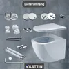 VILSTEIN Hänge WC Spülrandlos I Wand WC I Tiefspüler I Produktbild-Vorschau 5
