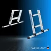 WORHAN Leiter 410 cm Aluminium Teleskopleiter Klappleiter Produktbild-Vorschau 6
