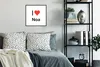 MuchoWow® Gerahmtes Poster Ich liebe - Noa - Mädchen 40x40 Produktbild-Vorschau 4