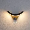 Lucande LED-Außenwandleuchte Half, Sensor, anthrazit, IP54 Produktbild-Vorschau 3