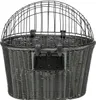 TRIXIE Hundefahrradkorb vorne aus Polyrattan - anthrazit - Produktbild-Vorschau 3