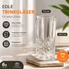 12er Set Longdrinkgläser 375 ml mit edler Schliffoptik Produktbild-Vorschau 2