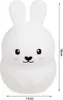 A white rabbit-shaped night light with dimensions indicated. Náhľad obrázku produktu