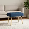 Banc rembourré VidaXL, bleu, 60 x 40 x 45 cm, tissu Voir les images du produit 2
