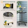 PawHut Perchoir perroquet mangeoire à oiseaux sur pied avec Voir les images du produit 4