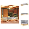 vidaXL 7-tlg. Garten-Lounge-Set mit Grauen Kissen Produktbild-Vorschau 1
