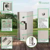 Novatool 4x Steckdosensäule 3-fach außen Silber gebürstet Produktbild-Vorschau 3