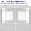IMPTS Duschwand für Badewanne 120x140cm 3-teilig Faltwand Produktbild-Vorschau 5