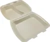 200 2-geteilte Menübox Beige 245x210x72 mm - Ideal für Produktbild-Vorschau 3