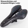 Selle de vélo ergonomique Noir Bleu Antidérapant Gel Voir les images du produit 8