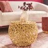 riess-ambiente Runder Couchtisch ABSTRACT LEAF 50cm gold Produktbild-Vorschau 1