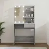 toaletný stolík vidaXL s LED diódou Sonoma 74,5x40x141 cm Náhľad obrázku produktu 2