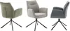 Three chairs of different colors are shown from different angles against a white background. Produktbild-Vorschau