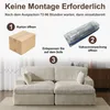 Sofa Cordsofa 2-Sitzer mit Bettfunktion, modernes Produktbild-Vorschau 5