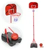 A children's adjustable basketball hoop with a ball and pump. Podgląd zdjęcia produktu