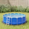vidaXL Pool-Bodentuch Hellgrau Ø244 cm Polyester Geotextil Produktbild-Vorschau 2