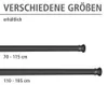 WENKO Teleskop-Duschstange in Schwarz 110 - 185 cm Produktbild-Vorschau 10