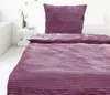 Kuschelige Bettwäsche in Ripp-Optik – 135x200 cm – Produktbild-Vorschau 2