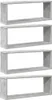 vidaXL Police Cube 4 ks. Betonově šedé 60x15x23 cm odvozený Náhled obrázku produktu 1