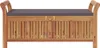 Panchina da giardino con cuscini 126 cm in legno massiccio Anteprima dell’immagine prodotto 6