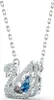 Swarovski Halskette Damen Dancing Swan Blau Rhodiniert Produktbild-Vorschau 11