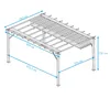 A diagram of a pergola with dimensions indicated. Podgląd zdjęcia produktu