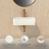 Wastafel wandmontage - 37 x 26 cm - Keramiek - Met Productafbeelding-voorbeeld 3