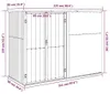 vidaXL Tuinhuis, grijs, 225x89x161 cm, verzinkt staal Productafbeelding-voorbeeld 7