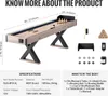 SucceBuy Shuffleboard-Tisch, 2,74 m LED-beleuchtet, Produktbild-Vorschau 7