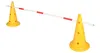 Lot de 2 cônes de signalisation jaunes, avec orifices, de Voir les images du produit 3