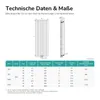 Radiateur plat EMKE, 180 x 30,4 cm, à une seule couche, 559 Voir les images du produit 7