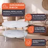 SalesFever Couchtisch rund | mit 2 Ablagen | Glasplatte Produktbild-Vorschau 3