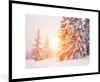 MuchoWow® Gerahmtes Poster Sonne - Bäume - Schnee 90x60 cm Produktbild-Vorschau 1