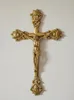 Wandkreuz aus Messing Kreuz zum Aufhängen Jesus-Christus Produktbild-Vorschau 1
